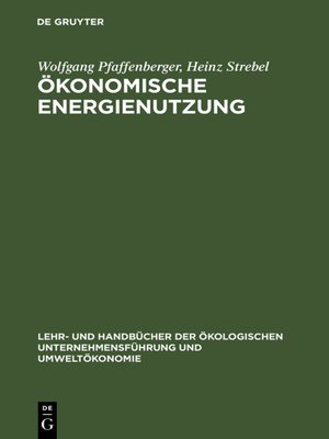 cover image of Ökonomische Energienutzung